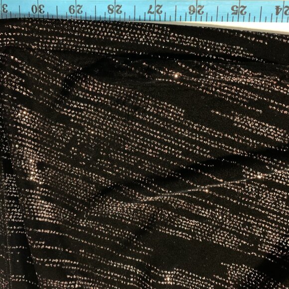 Le Château Sparkling Black Velvet Dress – XS, 3/4 Sleeves, Elegant & Party-Ready - Picture 3 of 7